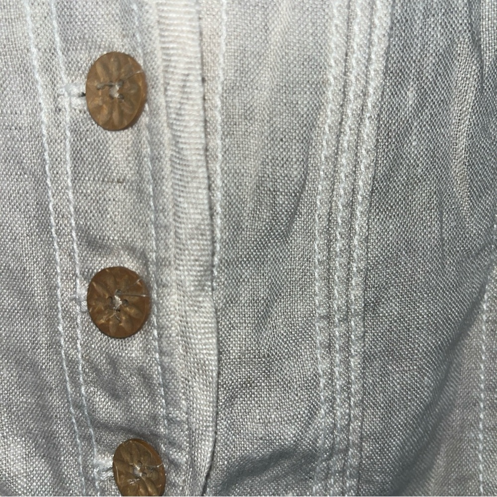 Coldwater Creek Light Tan Buttoned Tank Top - Picture 3 of 9